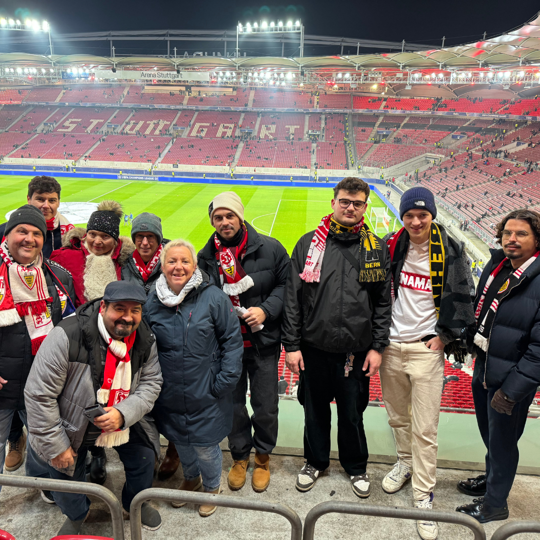 Die Gewinner der Weihnachtsaktion von Winamax im Stadion